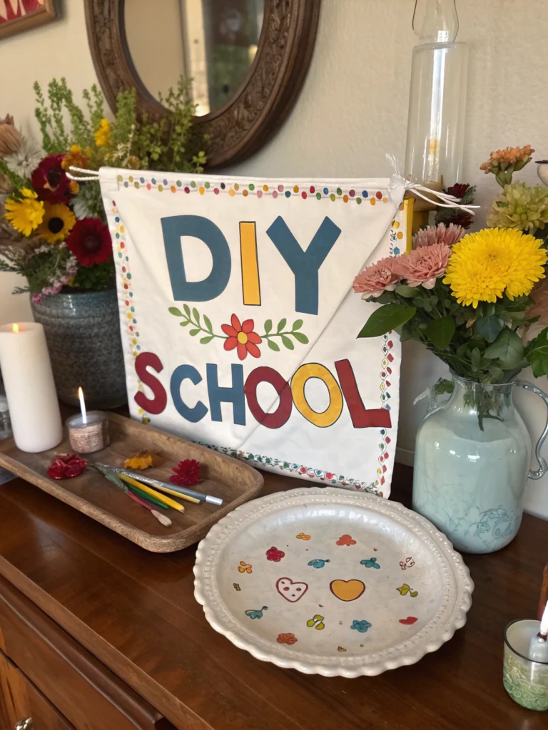 DIY school banner