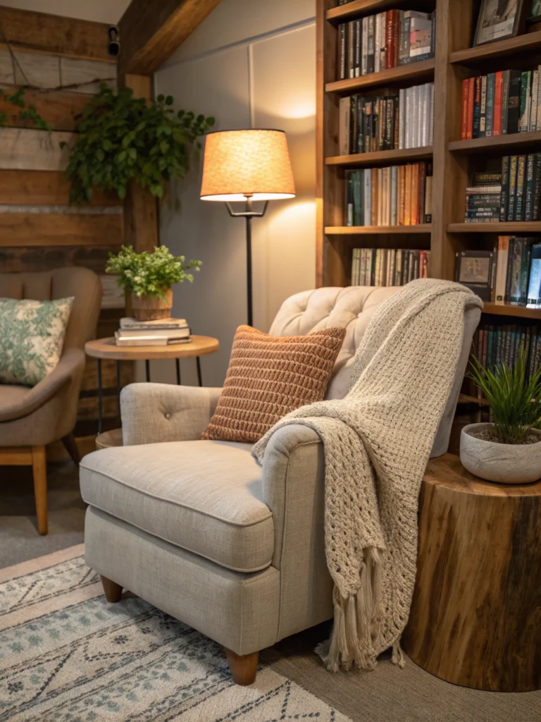 cozy reading nook