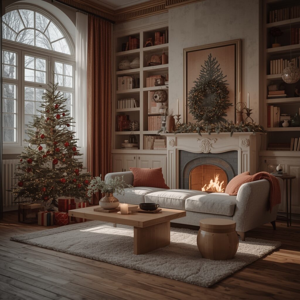 warm holiday interiors