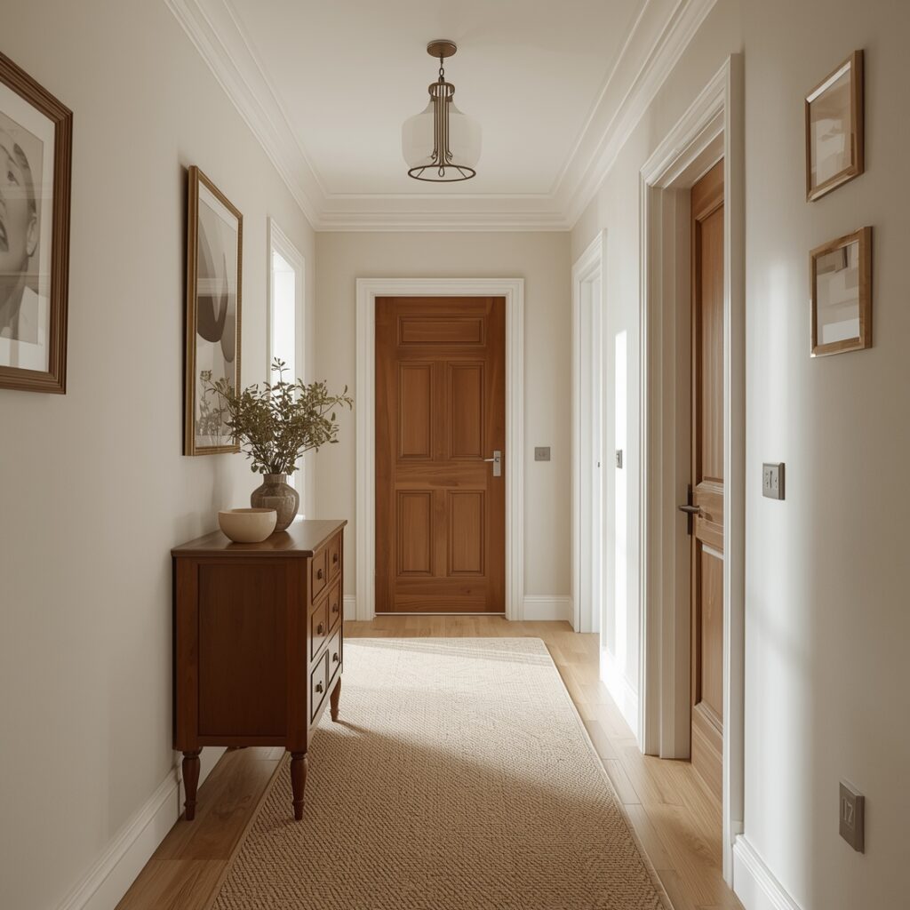 narrow hallway styling