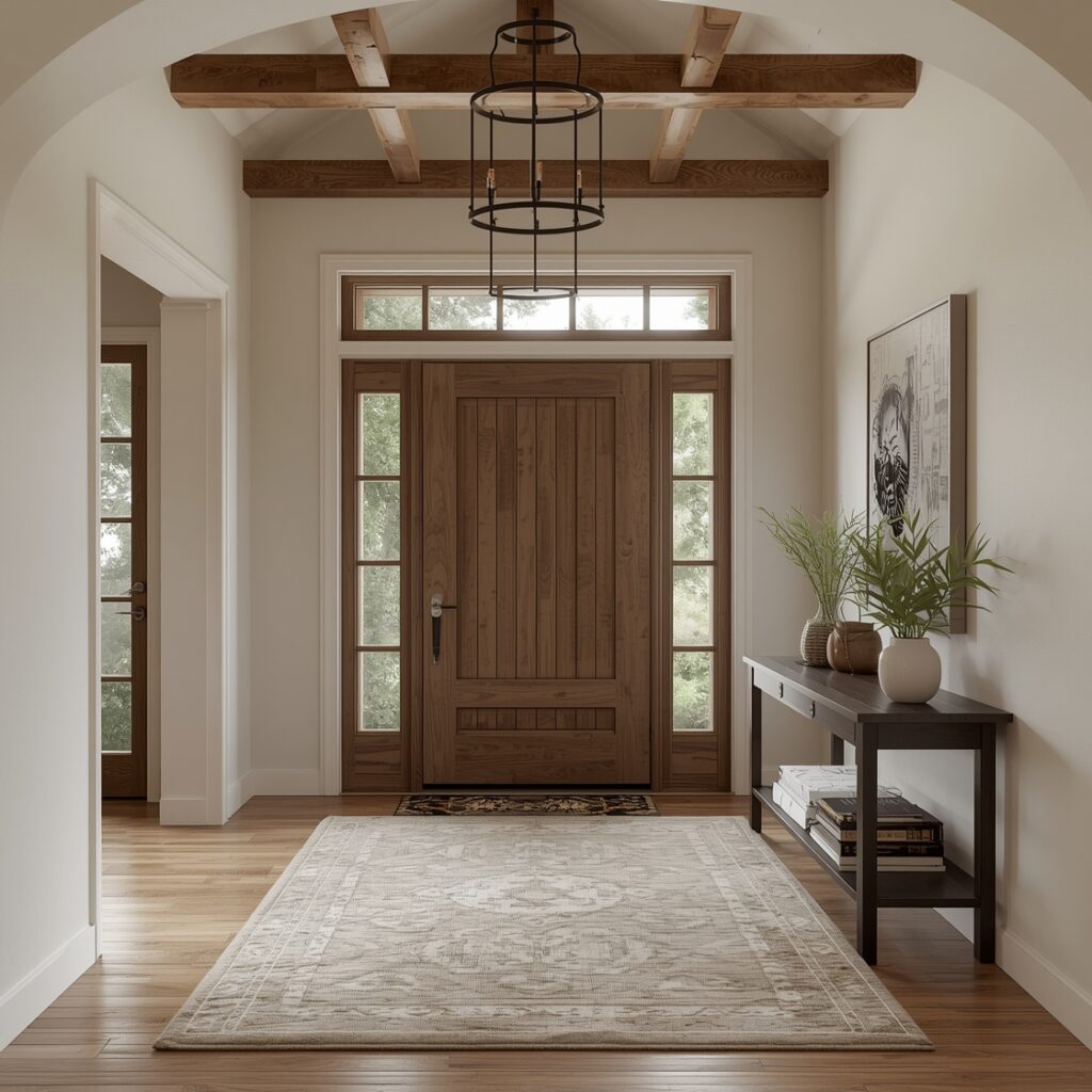 rustic foyer design