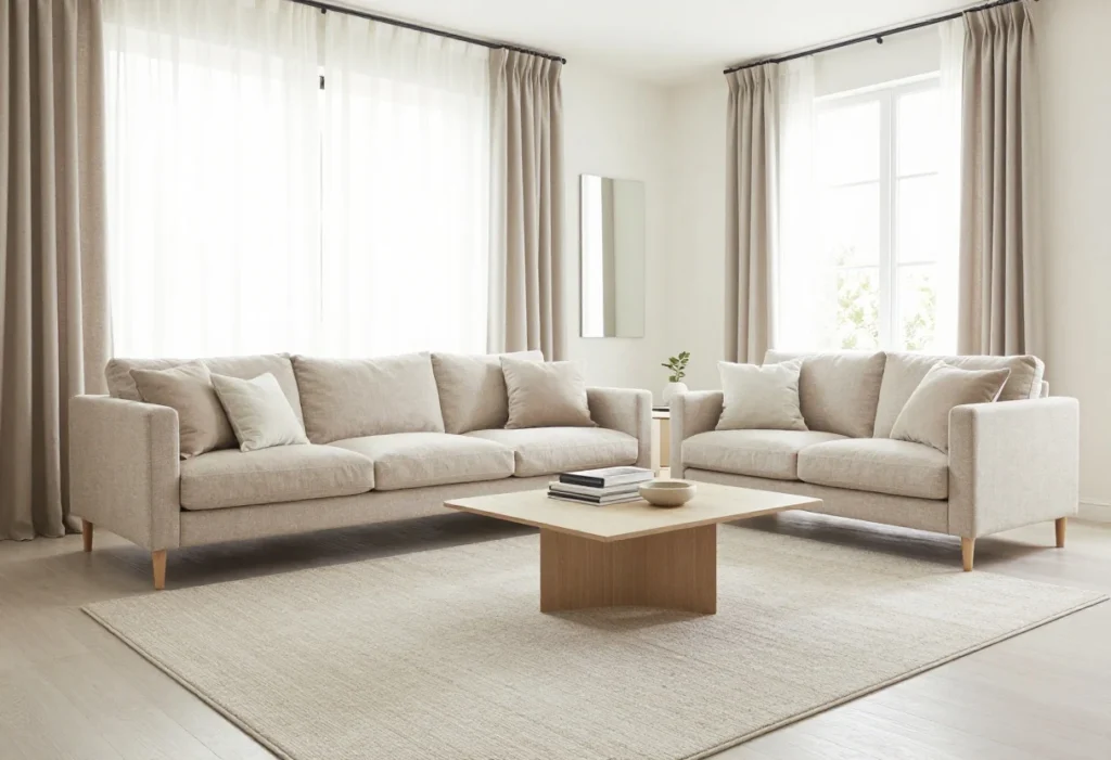 Featured image for: 6 Rug Placement Tricks That Make Small Living Rooms Look Bigger