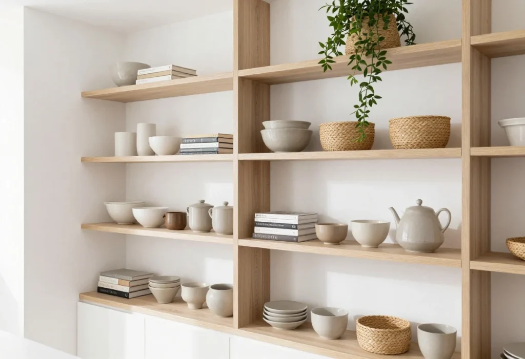 Featured image for: 7 Ways to Style Open Shelving Without It Looking Cluttered