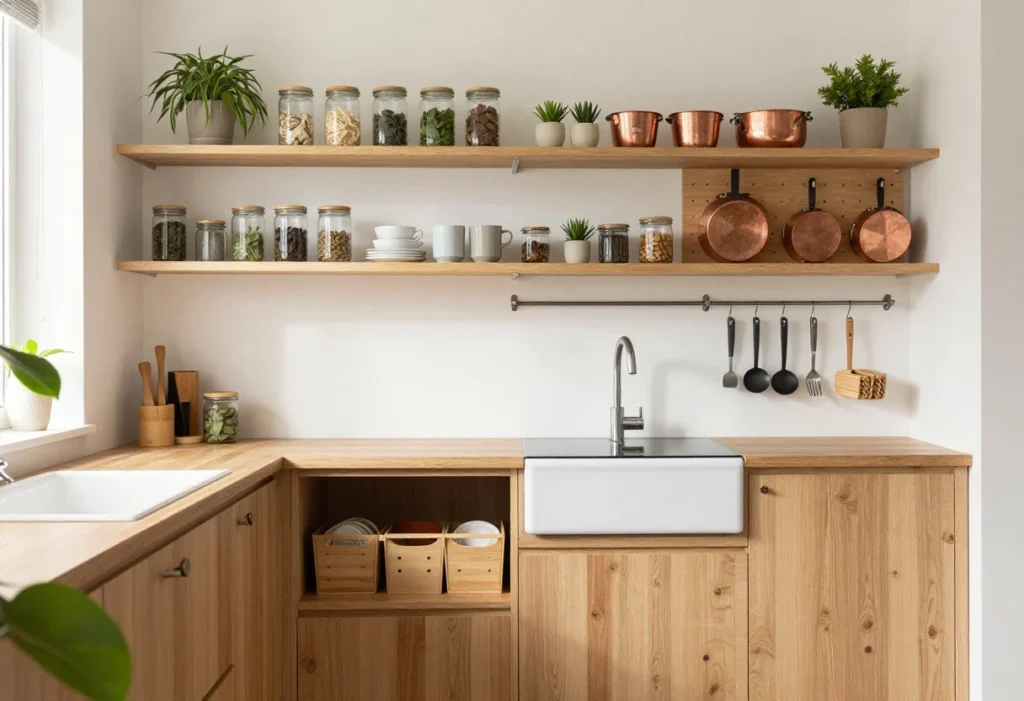 Featured image for: 8 Tiny Kitchen Organization Ideas That Actually Work Long-Term
