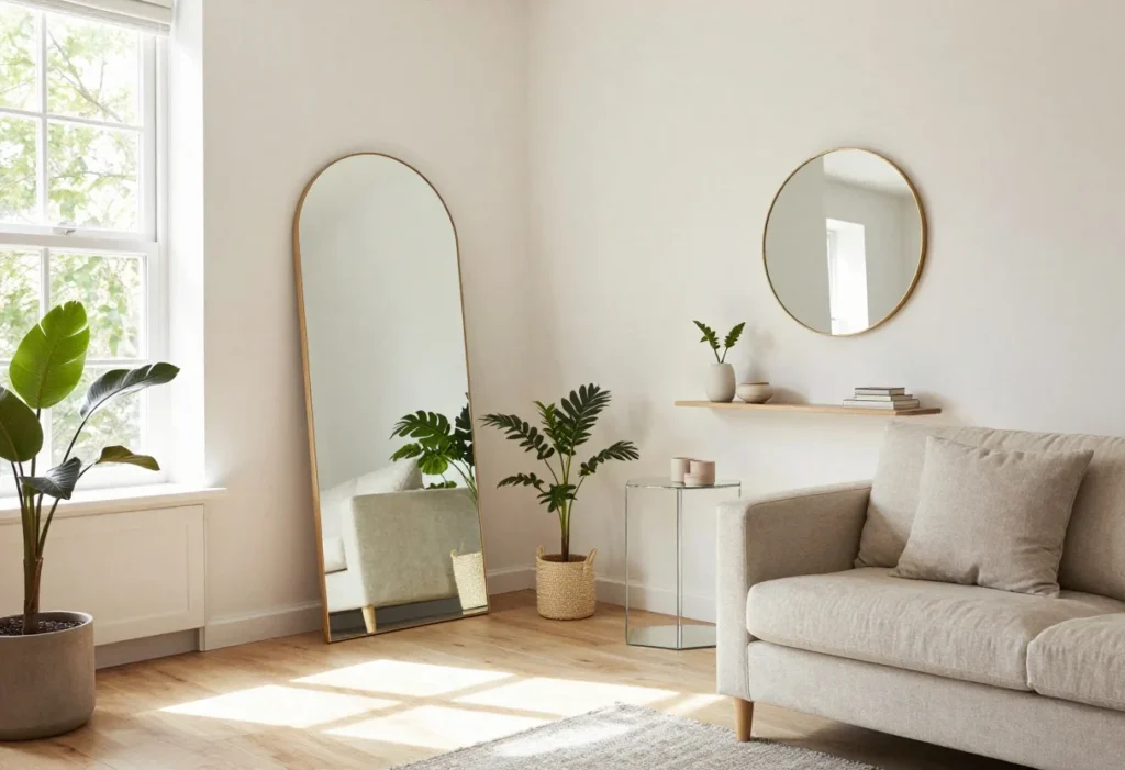Featured image for: 7 Mirror Placement Tricks That Double Light in Small Apartments