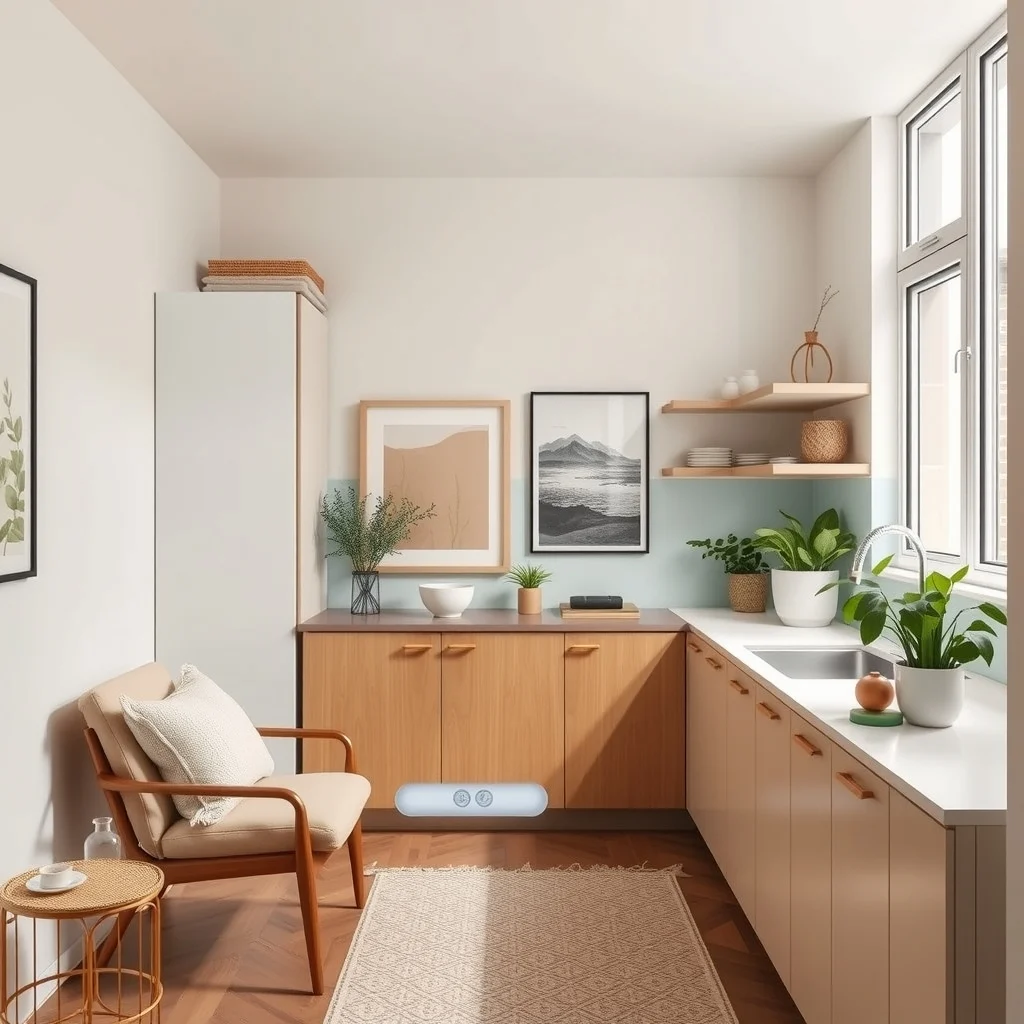 Hidden Storage Ideas for Small Apartments That Keep Rooms Looking Calm interior: 5. Kitchen backsplash cabinets with pull‑out pantry - Even a narrow kitchen can benefit from extra storage that doesn’t protrude into the cooking zone. By extending the upper cabinets just above the countertop and integrating a pull‑out pantry behind a seamless backsplash, you
