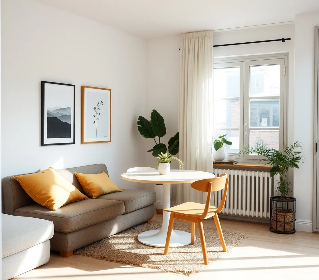 How to Create a Dining Area in a Studio Apartment With No Room