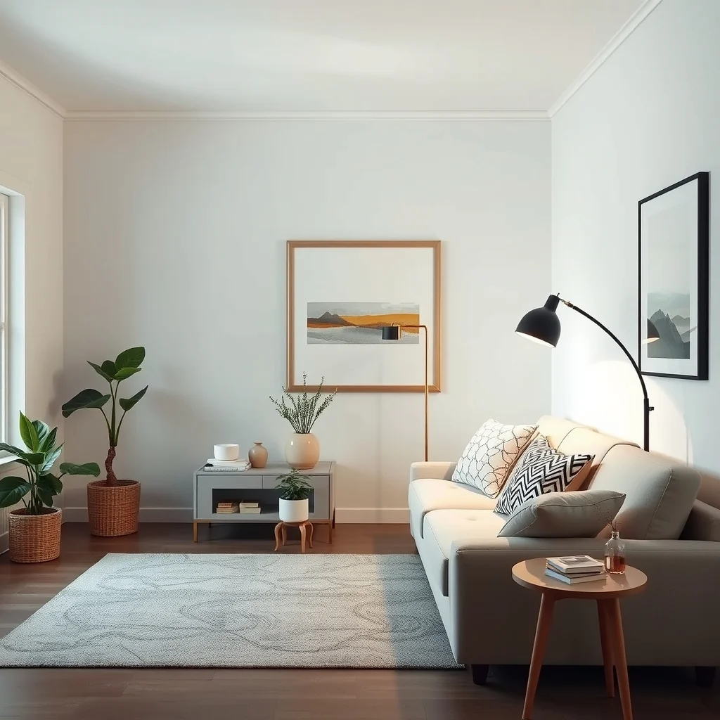 How to Layer Lighting in a Small Living Room for a Designer Look: 3. Position task lighting where the eyes naturally settle - Task lighting targets the areas where you read, work, or enjoy a cup of coffee. A floor lamp with an arced neck placed beside a sofa offers direct light for a side table without cluttering