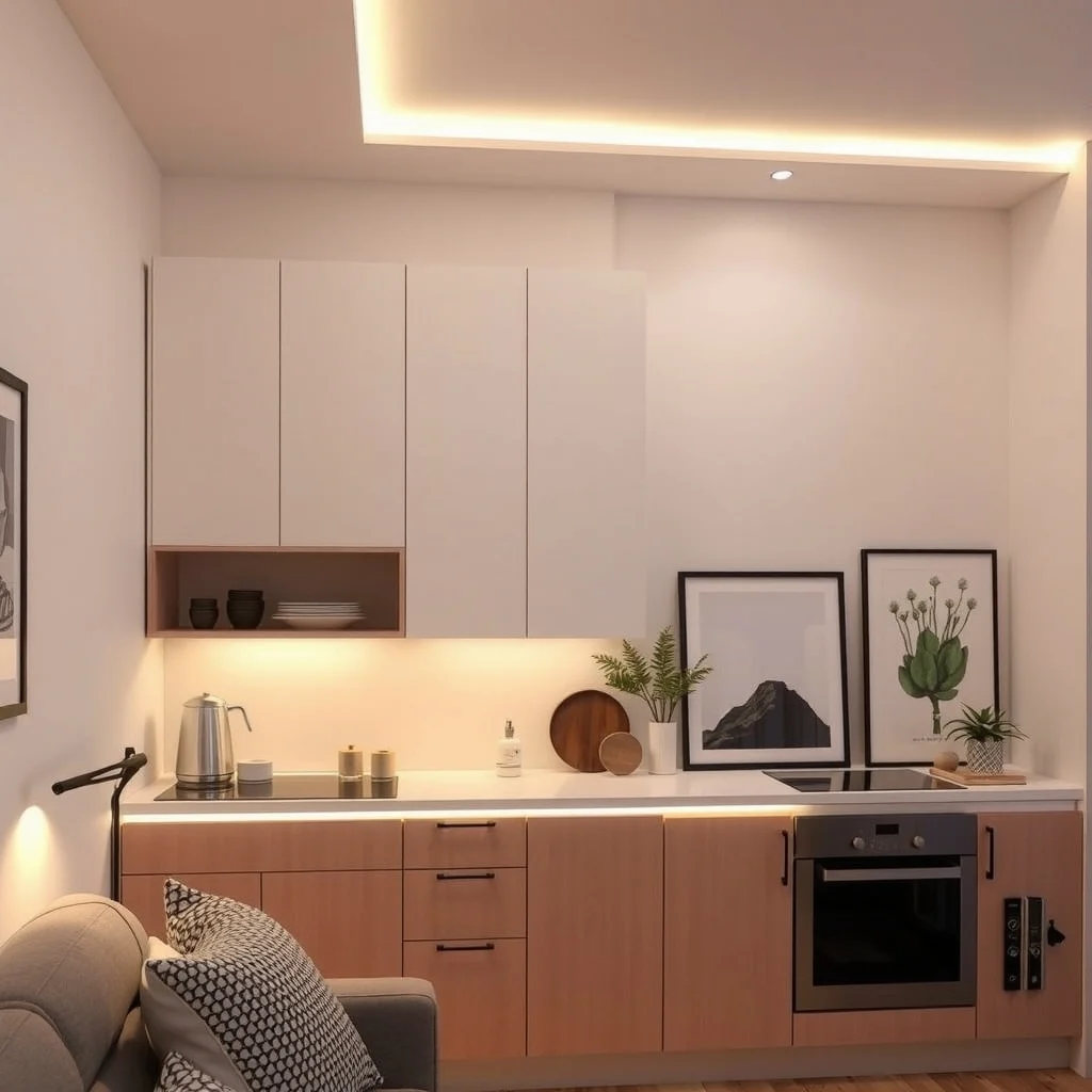 How to Light an Apartment Without Using the Main Ceiling Light: 5. Introduce LED Strip Lighting for Subtle Accents - LED strips have become a versatile option for adding low‑profile illumination along architectural lines. Installing a thin line of warm‑white LEDs beneath kitchen cabinets provides task lighting without exposing a bulky fixture. In a living