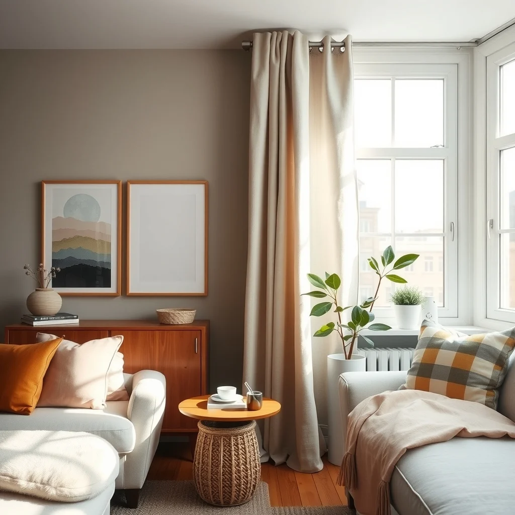 How to Light an Apartment Without Using the Main Ceiling Light: 6. Leverage Natural Light with Smart Window Treatments - Even when the ceiling light is out of the picture, daylight remains a powerful ally. Light‑filtering linen curtains in a soft dove hue allow sunlight to filter gently, brightening the space while preserving privacy. For