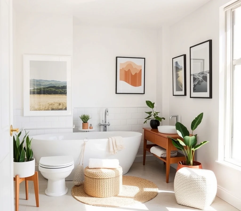 How to Make a Basic Rental Bathroom Feel Like a Boutique Hotel