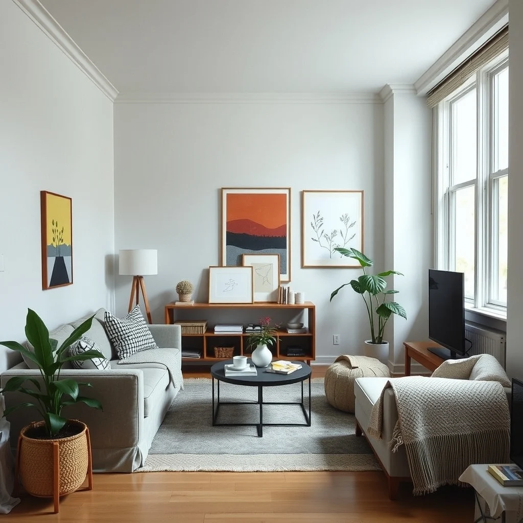 How to Make a Dark Apartment Feel Brighter Without Changing the Windows: 6. Declutter and Streamline the Floor Plan - A crowded floor plan interrupts the path of light, especially when bulky items sit in front of windows or lamps. By removing unnecessary pieces and consolidating storage, you create clear sightlines that let illumination travel