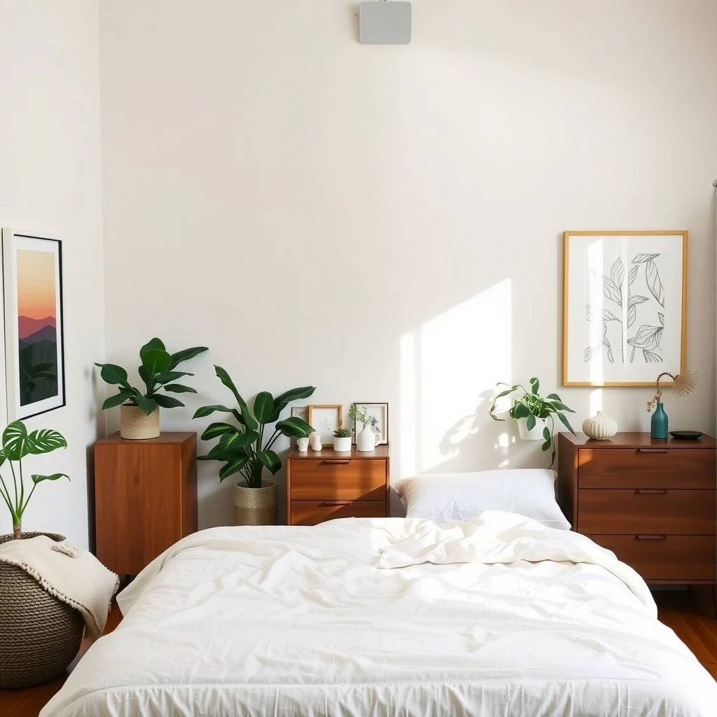 How to Make a Rental Bedroom Feel Custom Without Painting: FAQ - Can I hang a large mirror in a rental without damaging the wall? Yes, use adhesive hooks rated for the mirror’s weight or a freestanding leaning mirror on the floor. Both methods avoid drilling and