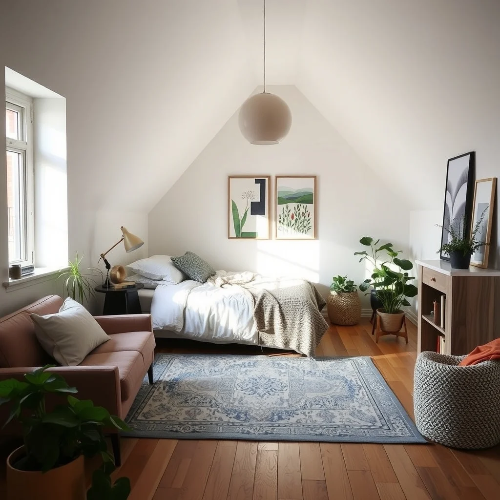How to Make an Irregularly Shaped Apartment Feel Intentional interior: FAQ - How can I make a triangular bedroom feel cozy? Start by placing the bed against the longest wall and using a rug that fits the triangle’s shape. Soft lighting, layered textiles, and a low bookshelf
