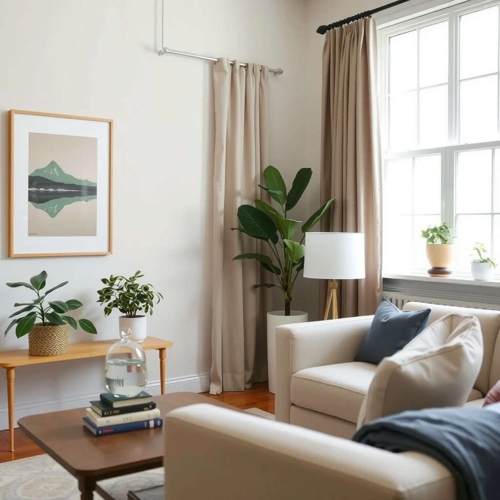 How to Make Rental Window Treatments Look More Expensive interior: 5. Upgrade the Hardware to a Refined Finish - Even the most modest curtain can feel upscale with the right rod and finials. Brushed brass, oil‑rubbed bronze, or matte black hardware adds a sense of permanence that cheap plastic rods lack. The visual weight