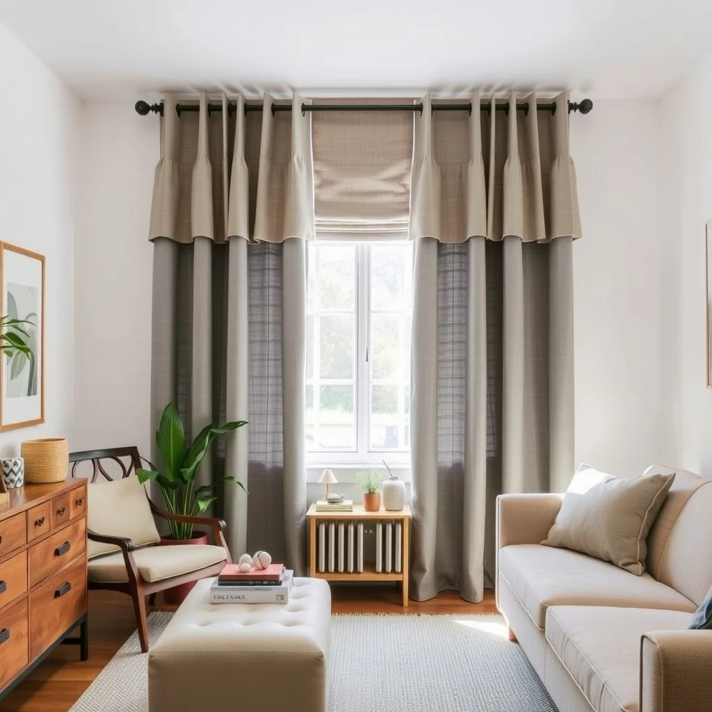 How to Make Rental Window Treatments Look More Expensive interior: 7. Maintain a Clean, Pressed Appearance - Even the most expensive‑looking treatment will lose its appeal if it appears wrinkled or dusty. Regularly vacuuming the fabric with a handheld brush attachment removes surface lint, while a quick steam or iron on a