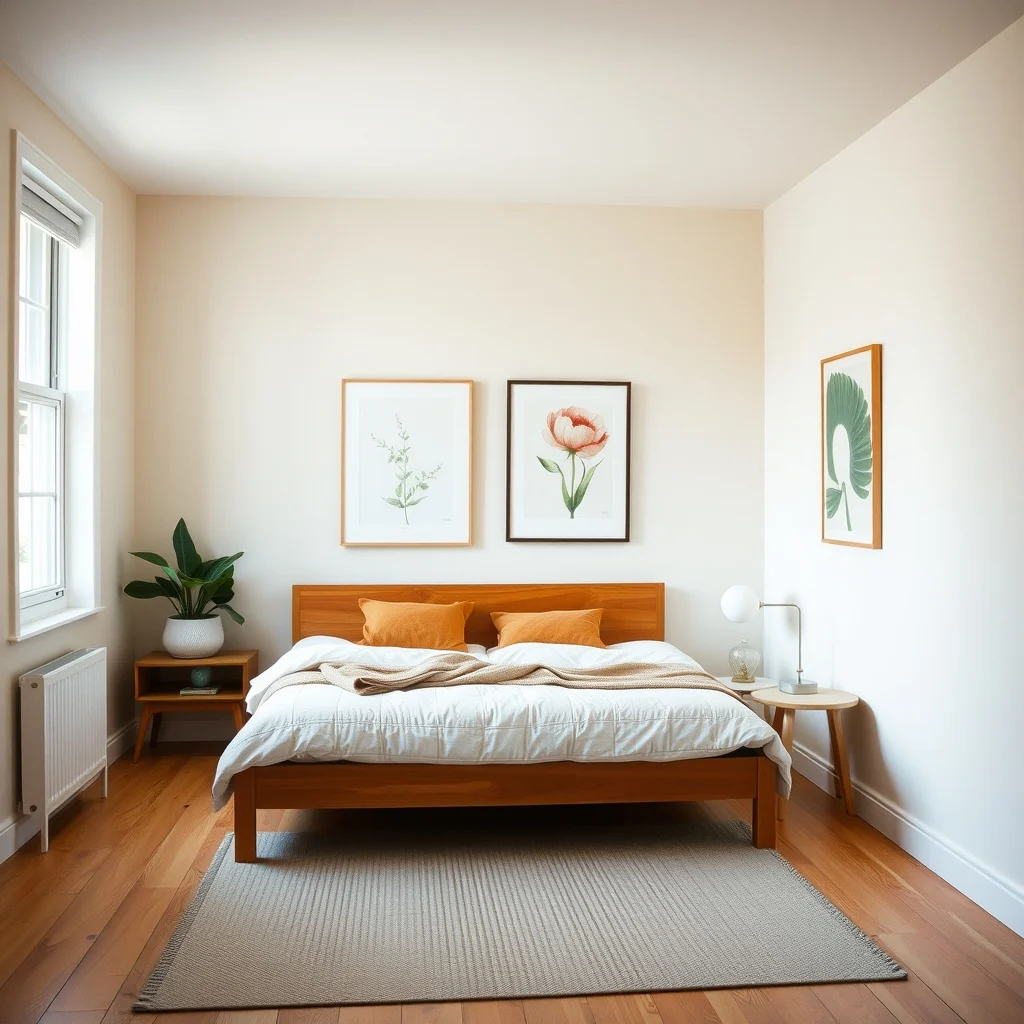 How to Position a Bed in a Studio Apartment Without Losing Living Space interior: Frequently Asked Questions - How far should a bed be from a wall in a studio? A gap of about 12 to 18 inches on each side usually allows easy access to nightstands and keeps the circulation path clear.