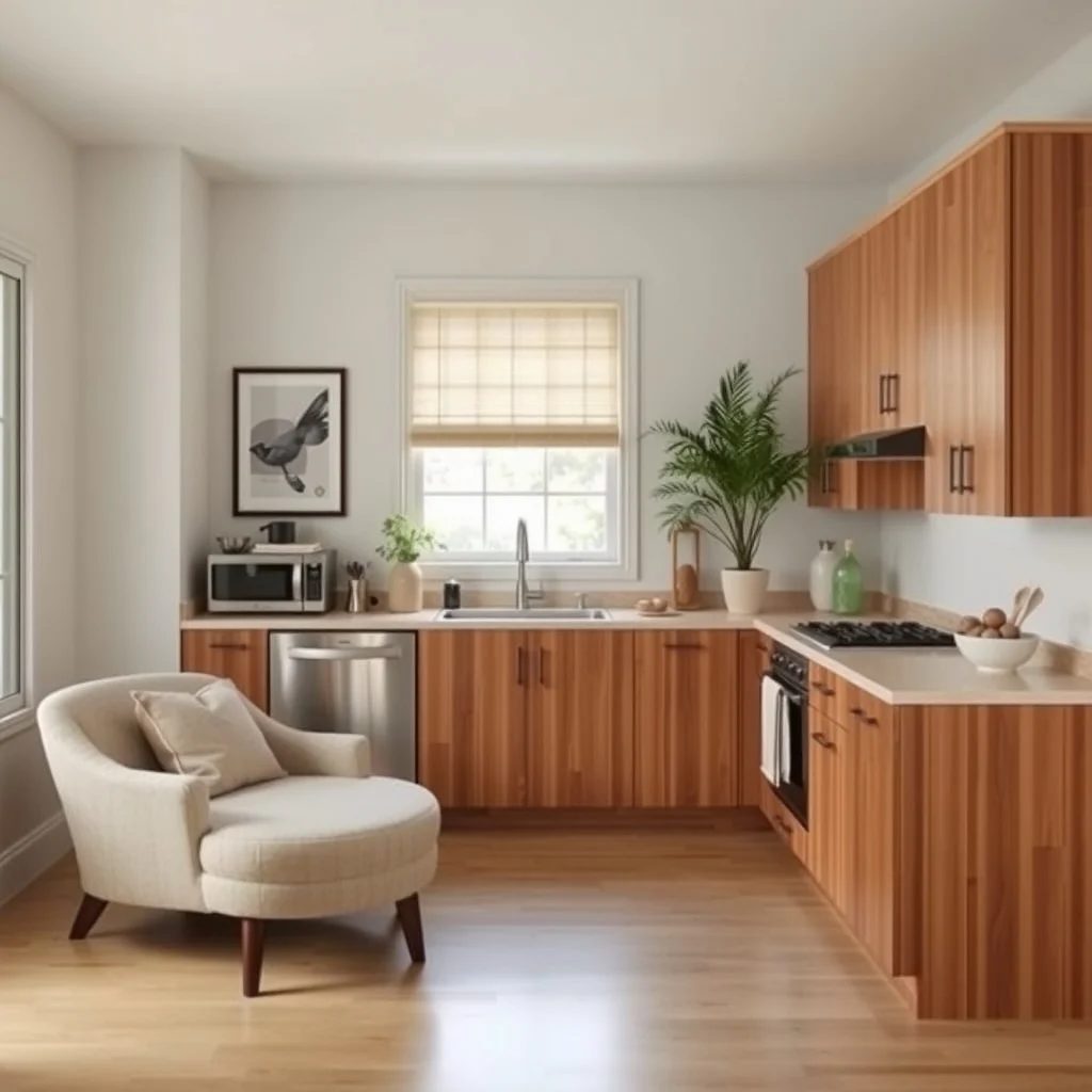 How to Upgrade Rental Kitchen Cabinets Without Replacing Them interior: 4. Install Temporary Veneer or Laminate Sheets - Thin veneer sheets mimic the look of hardwood or high‑gloss laminate without the weight of real wood. They come with self‑adhesive backing, making them a renter‑friendly alternative to professional refacing. By cutting the sheets to