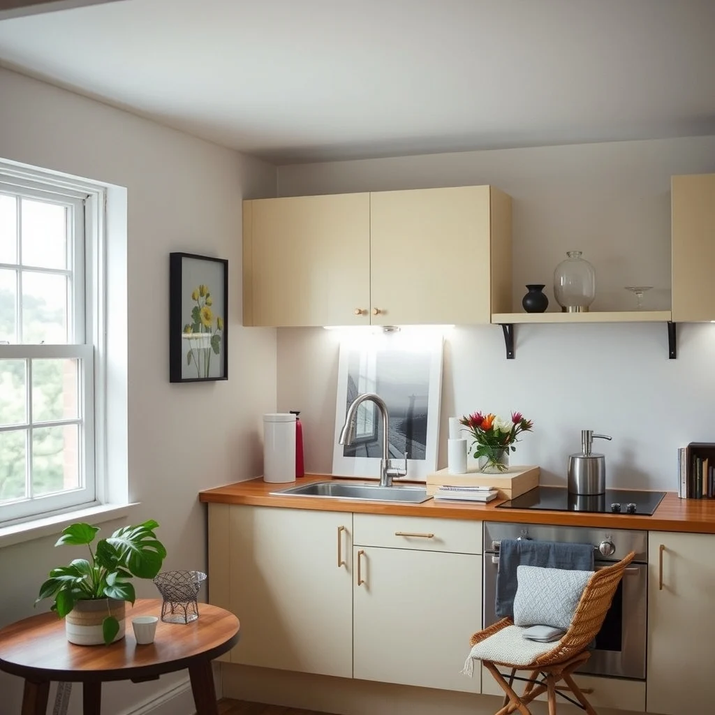 How to Upgrade Rental Lighting Without Rewiring Anything interior: 4. Install Battery‑Operated Under‑Cabinet Strips in the Kitchen - Even without wiring, you can add a layer of illumination to kitchen work surfaces by using battery‑powered LED strips that cling to the underside of cabinets. These thin ribbons emit a soft, even glow that