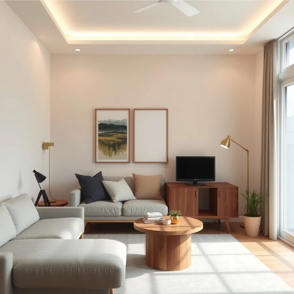How to Use Wall Wash Lighting to Make a Small Room Feel Larger interior: 4. Layer wall wash with ambient and task lighting - A single wall‑wash source can leave a room feeling flat if no other illumination is present. Adding a low‑profile ceiling fixture or a slim floor lamp provides ambient light that fills the corners, while a