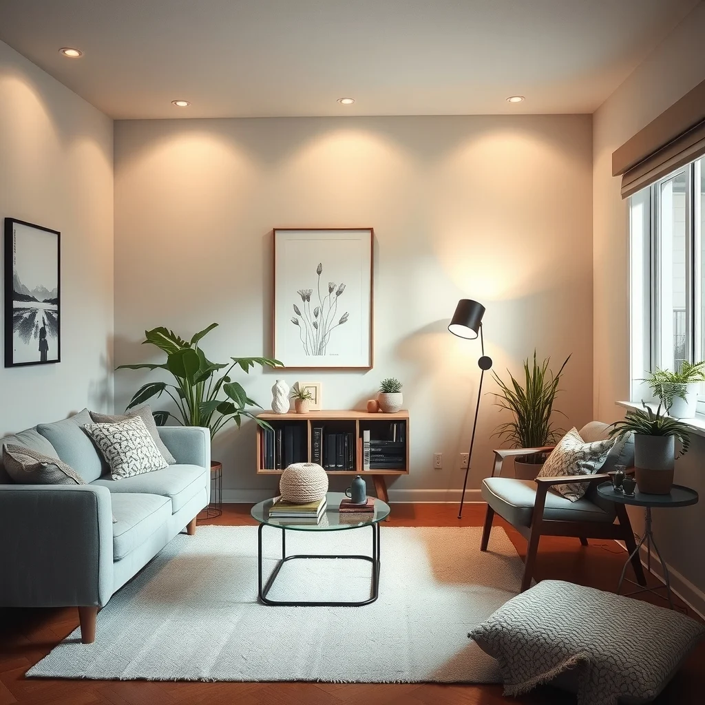 How to Use Wall Wash Lighting to Make a Small Room Feel Larger interior: 6. Manage glare and shadows with diffusers and proper placement - Harsh shadows can make a room feel cramped, so integrating a diffuser or a frosted lens on the fixture softens the beam. This is particularly useful in spaces where the wall texture is rough, as