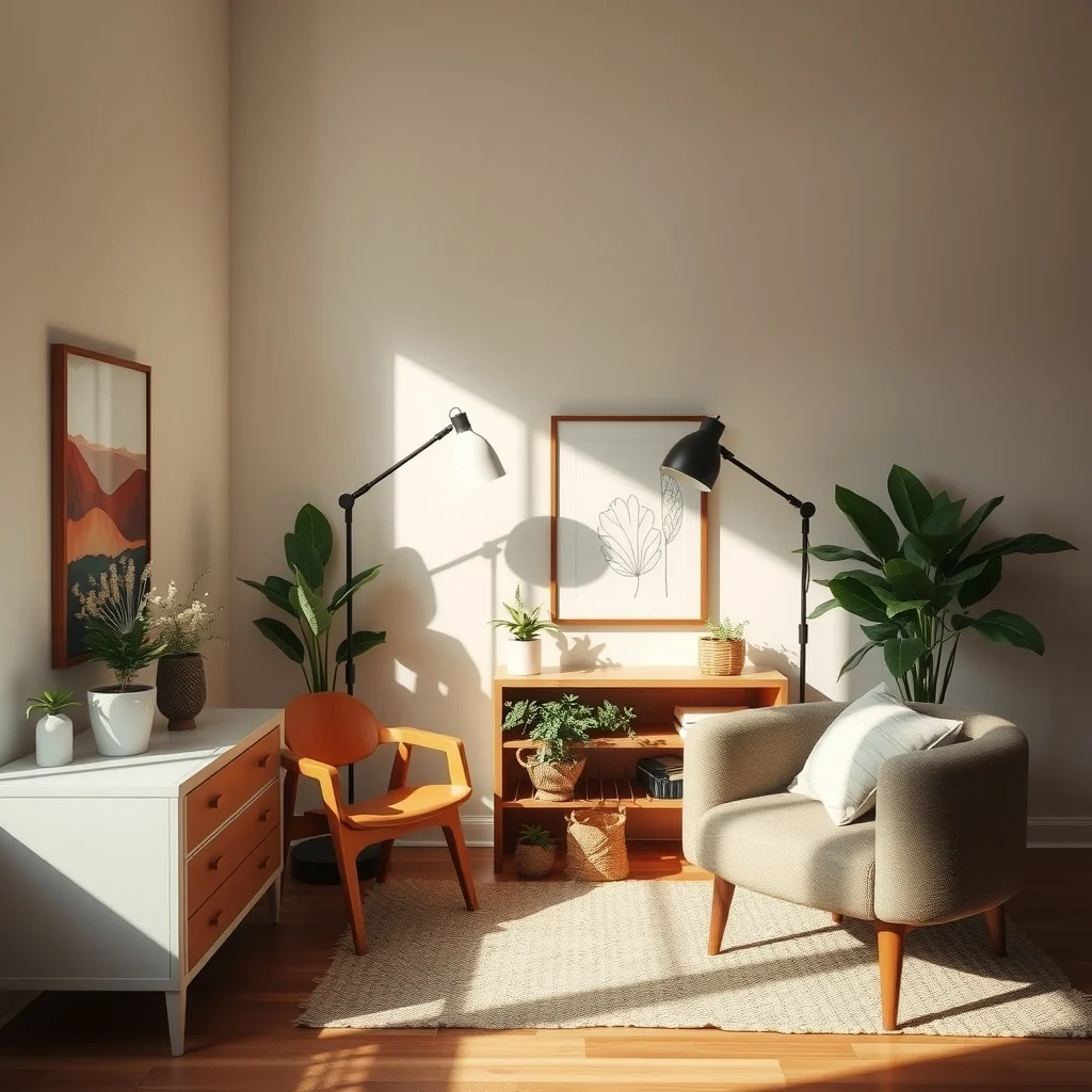 Renter-Friendly Ways to Improve an Apartment's Awkward Lighting: 2. Add a Floor Lamp with an Adjustable Head - Corner shadows are a common complaint in apartments with a single central light. A tall floor lamp placed opposite the dark area can fill the void, especially when the head swivels or bends. Look for