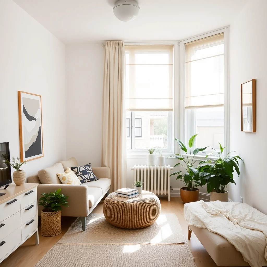 Small Apartment Lighting Ideas for Rooms With Only One Ceiling Fixture: 4. Use Light‑Filtering Window Treatments - Natural daylight can supplement the single ceiling light, but raw sunlight can be too harsh or cause glare. Installing sheer curtains or light‑filtering roller shades lets daylight spill in while tempering its intensity. During the