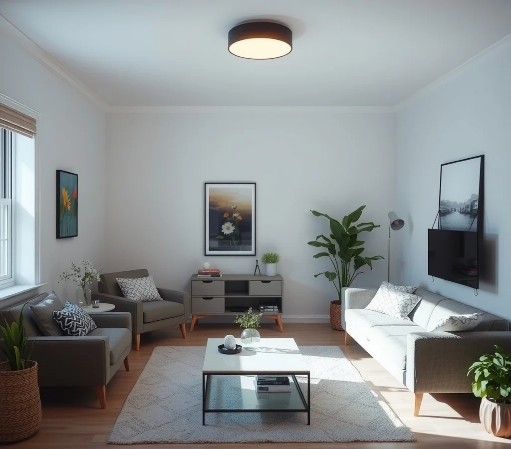 Small Apartment Lighting Ideas for Rooms With Only One Ceiling Fixture