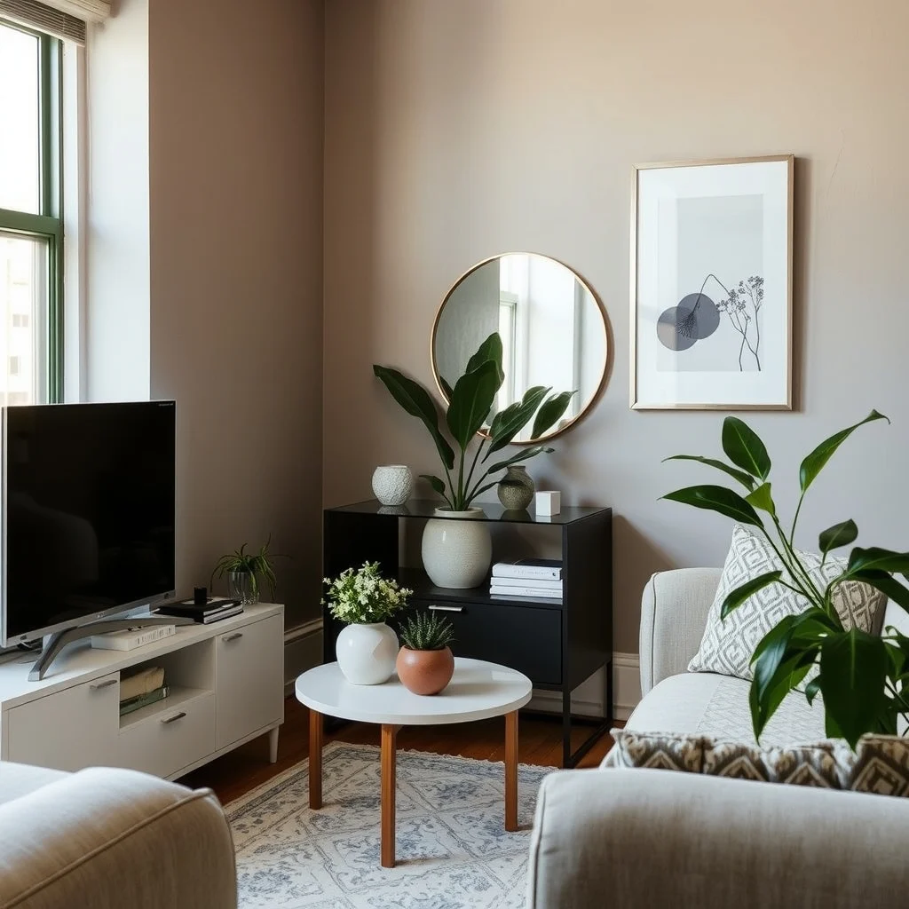 Small Apartment Lighting Mistakes That Make Rooms Feel Smaller interior: 7. Neglecting Reflective Surfaces and Placement - Hard, matte walls absorb light, especially when the room lacks large windows. By incorporating reflective elements—such as a medium‑size mirror opposite a light source, a glossy ceramic vase, or a brushed‑metal picture frame—you invite bounced