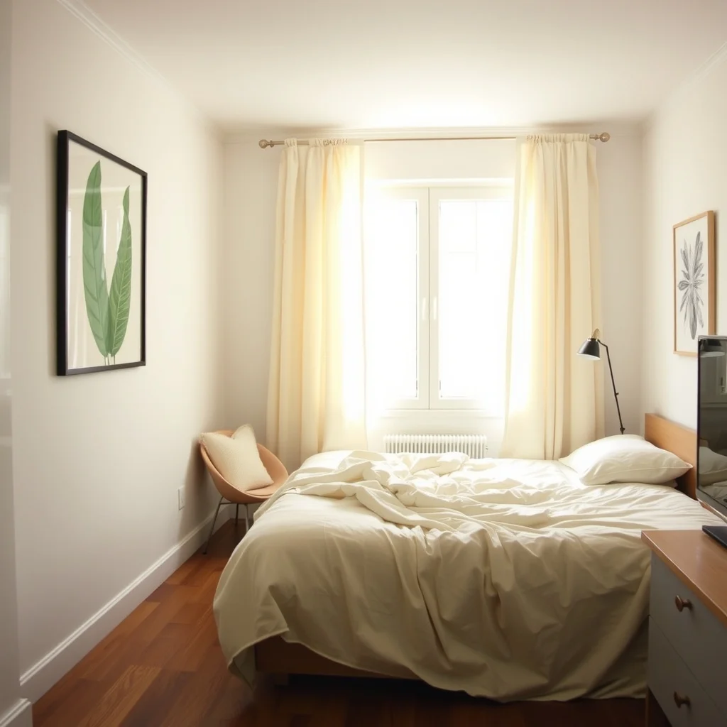 Studio Apartment Ideas for Creating a Private Sleeping Area interior: FAQ - How can I make a sleeping area feel more private without building a permanent wall? You can use movable elements such as sliding panels, curtains, or freestanding screens. These options create visual separation while keeping