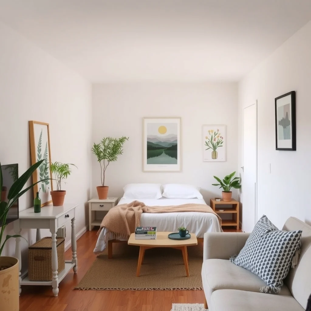 Studio Apartment Layout Ideas for a Bed Beside the Kitchen interior: Final Thoughts - Placing a bed beside the kitchen need not result in a chaotic studio. By using visual cues, smart storage, and thoughtful lighting, you can carve out a sleeping sanctuary that coexists peacefully with your cooking
