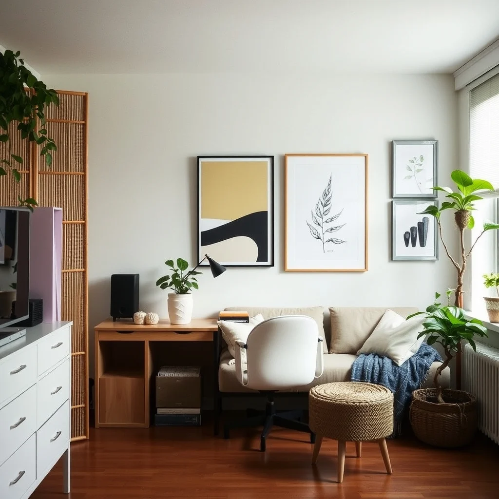 Temporary Apartment Upgrades That Are Easy to Reverse When Moving: 3. Freestanding Room Dividers - If your apartment lacks defined zones, a freestanding divider can carve out a home office or a cozy reading nook without drilling into walls. Materials range from light‑weight bamboo panels to upholstered screens with fabric