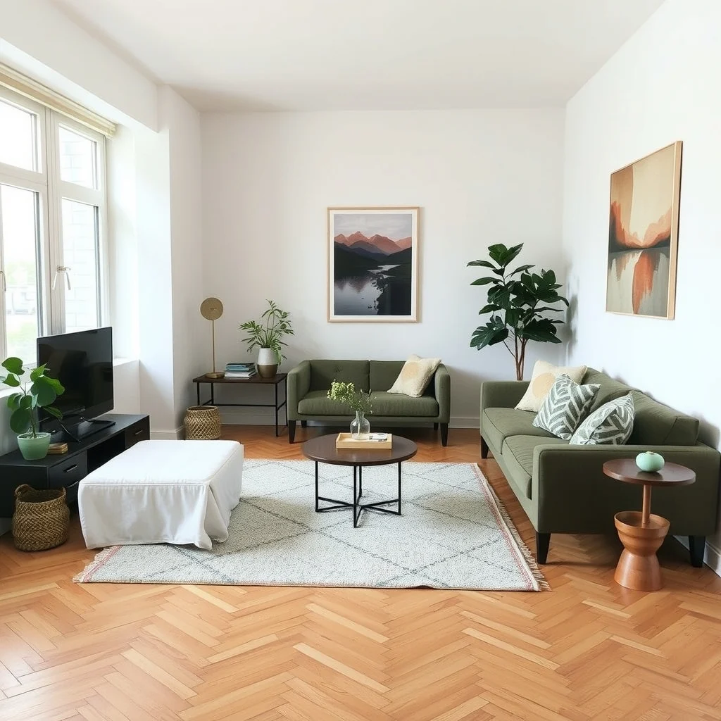 Temporary Apartment Upgrades That Are Easy to Reverse When Moving: 5. Area Rugs with Non‑Slip Pads - Flooring is often the most neutral element in a rental, and an area rug can instantly introduce warmth, pattern, and a sense of ownership. Choose a rug that is slightly larger than the main furniture